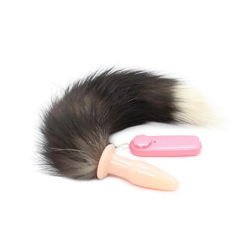 Новинка электрический мастурбатор с лисьим хвостом Вибрация массаж Анальная