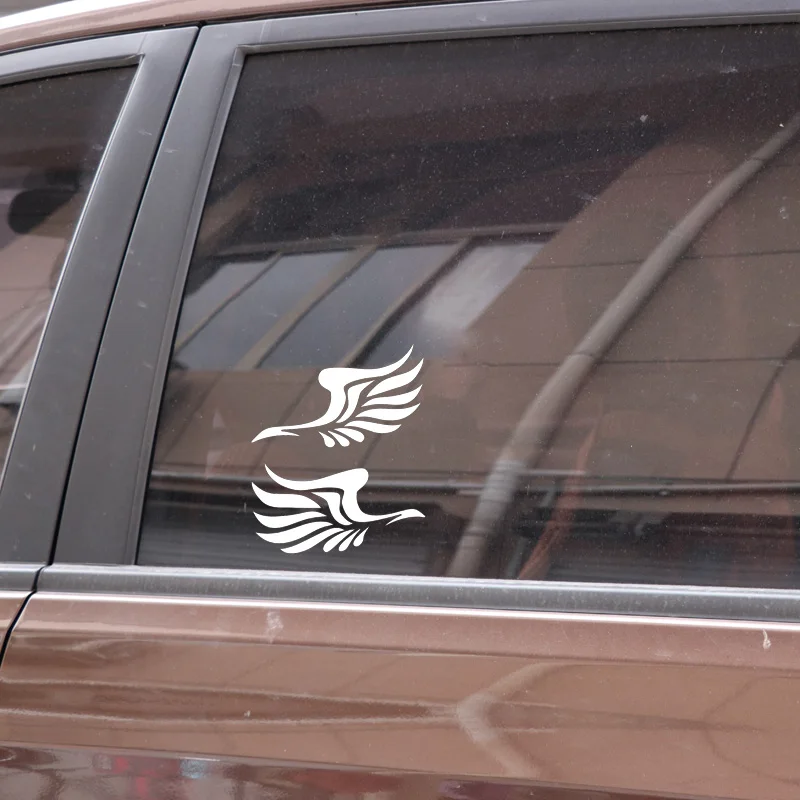 Ангел-хранитель с крыльями милые светоотражающие наклейки для автомобиля модное