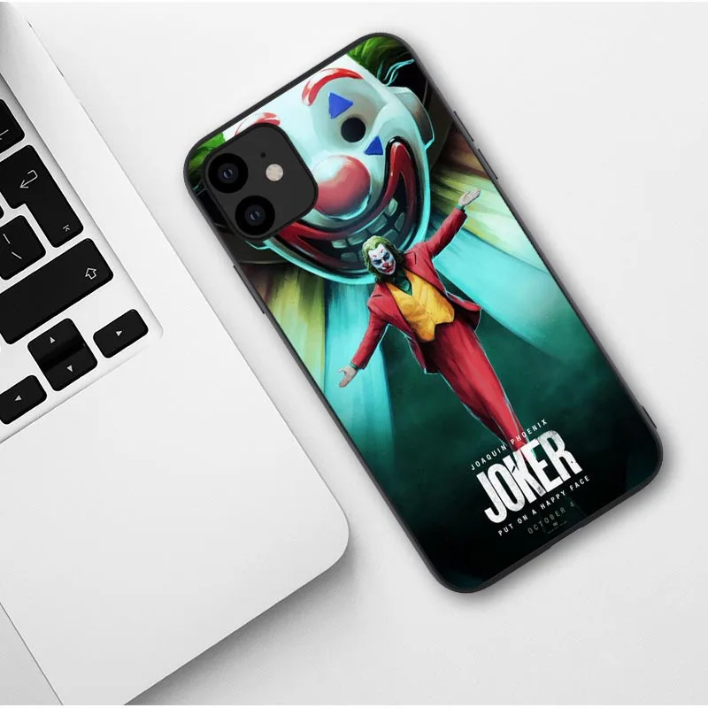 TPU Чехол Joker Horror Movie Joaquin Phoenix для iPhone 11 Pro Max X 7 8 Plus XR XS MAX Black - Цвет: TPU