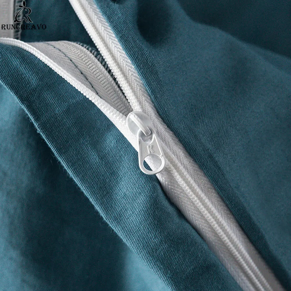 Комплект постельного белья темно-синего цвета с вышивкой из египетского хлопка |