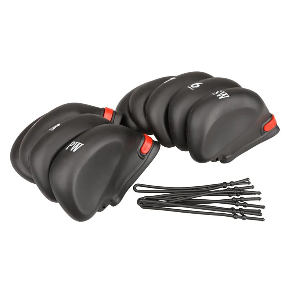 9pcs Number Printed Driver Golf Club Cover Reusable Sports Iron Putter Head Protector Accessories PVC Universal Outdoor Portable |