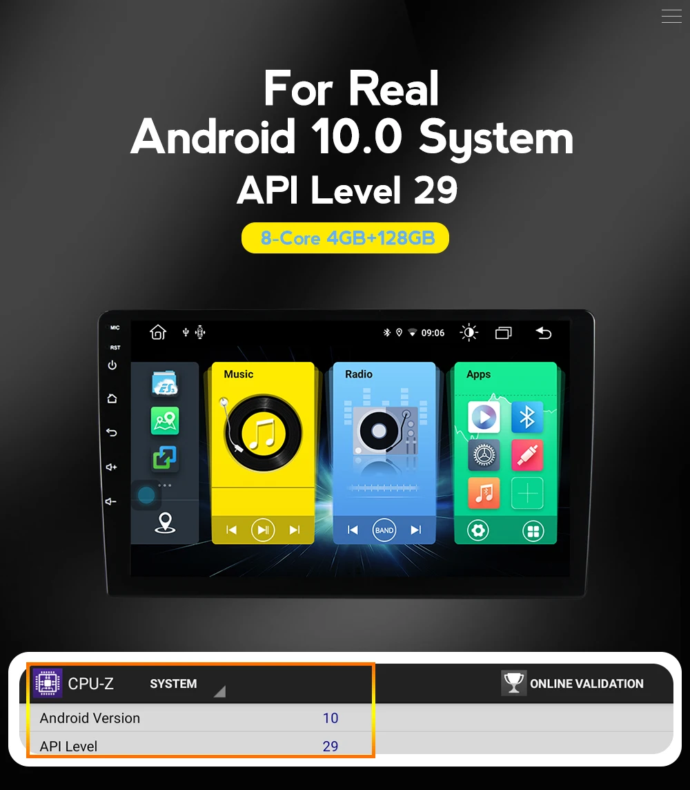 Android 10 2Din BT5.0 Автомобильный GPS-навигатор мультимедийный радиоприемник