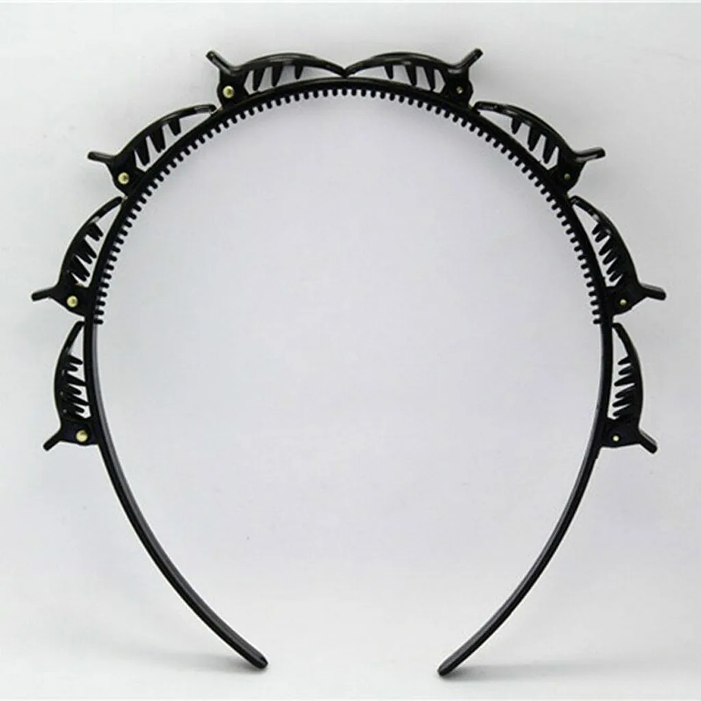 Двойная челка заколка для волос двойная стразы двойной цветок аксессуары