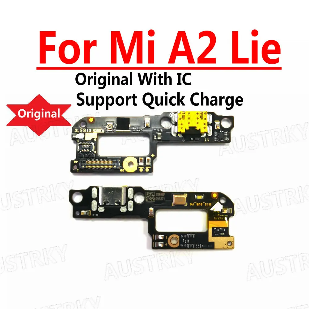 

Original USB Charge Board & Microphone Module For Xiaomi Redmi 6 Pro Mi A2 Lite Charging Port Dock Repair Parts