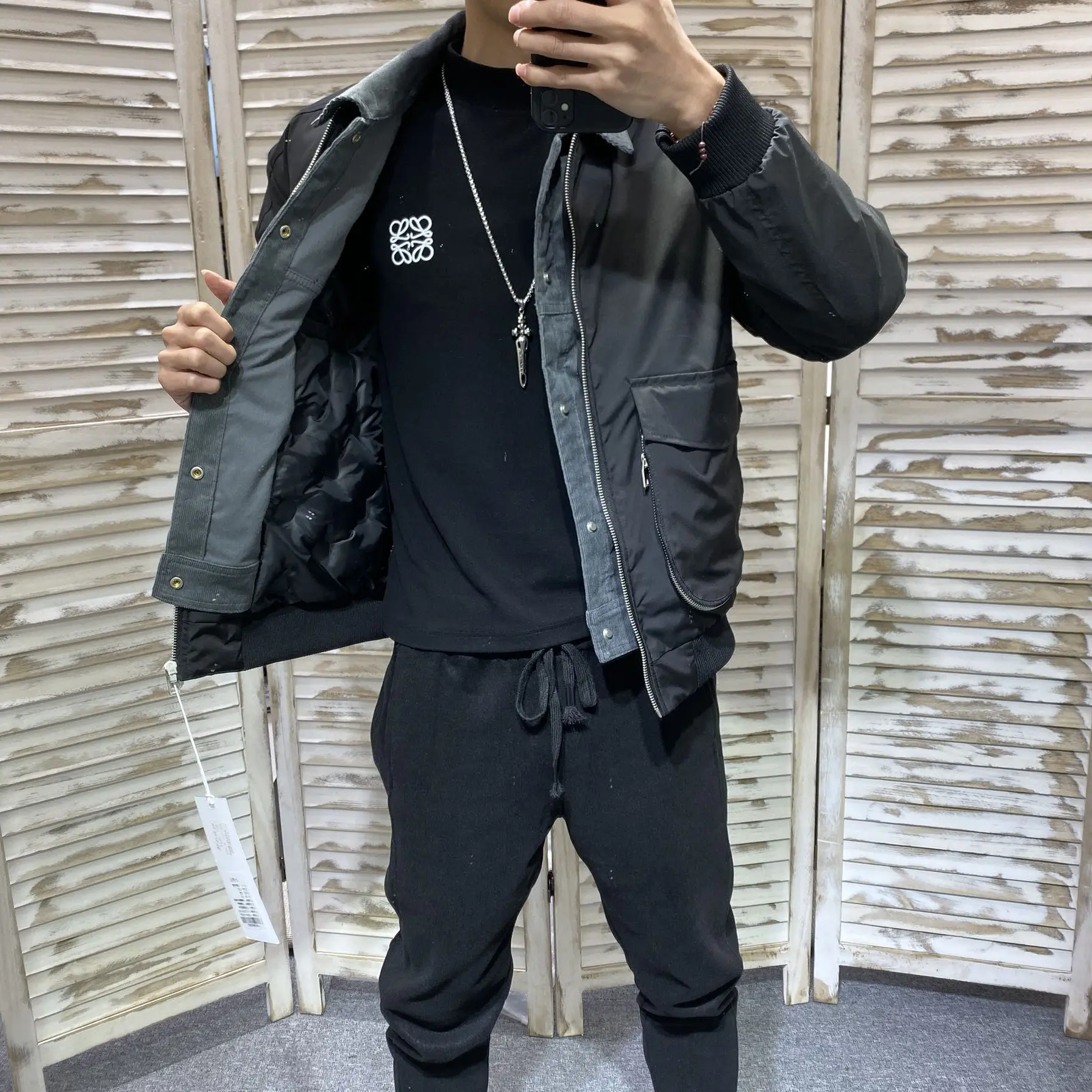 

2021 Winter New Fashion Patchwork Men's Coat Fashion Parkas Male Thicken Warm Coat Casual Cotton Padded Jackets for Men B597