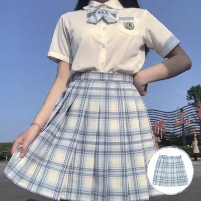 Richkeda магазина объявлена японский Harajuku женские Высокая Талия плиссированная юбка