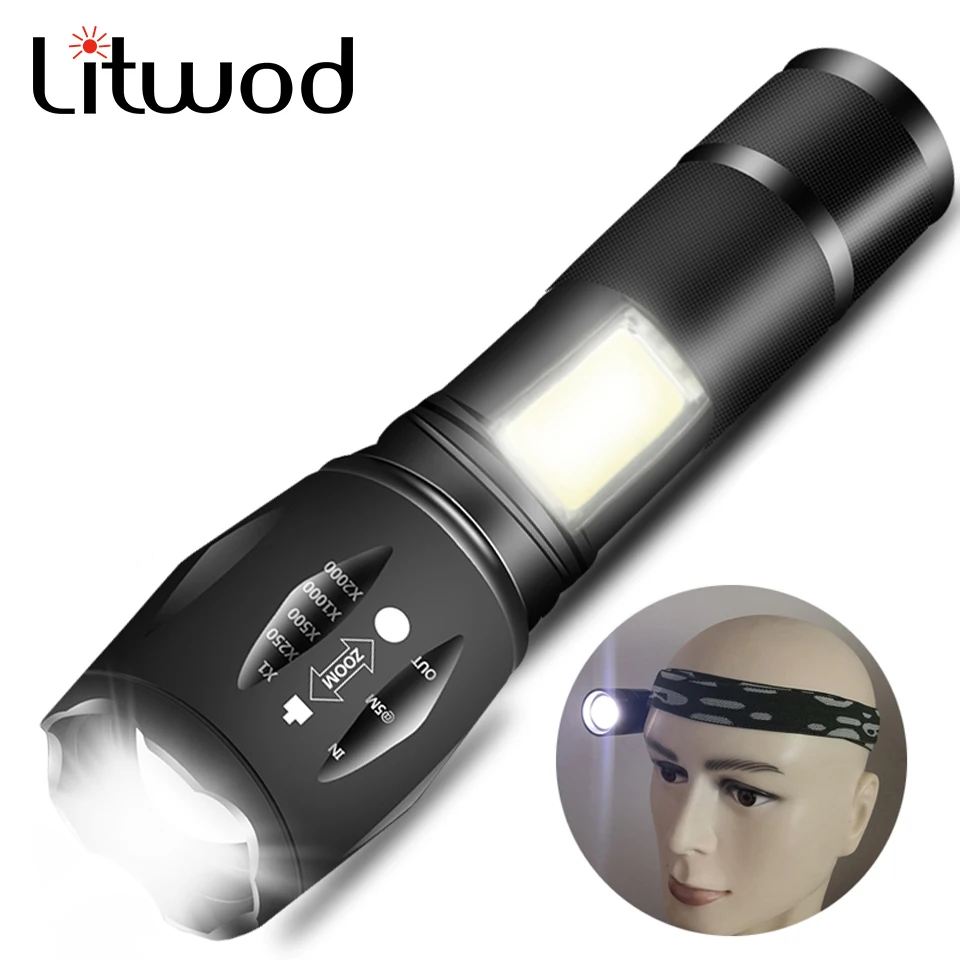 

Фонарь велосипесветильник ный светодиодный алюминиевый с аккумулятором 18650, 4 режима