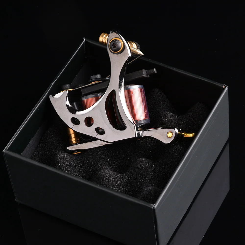Hand Made Wire Cutting 12 Wrap Coils Tattoo Machine For Liner And Shader Black Color Iron Supplies | Красота и здоровье