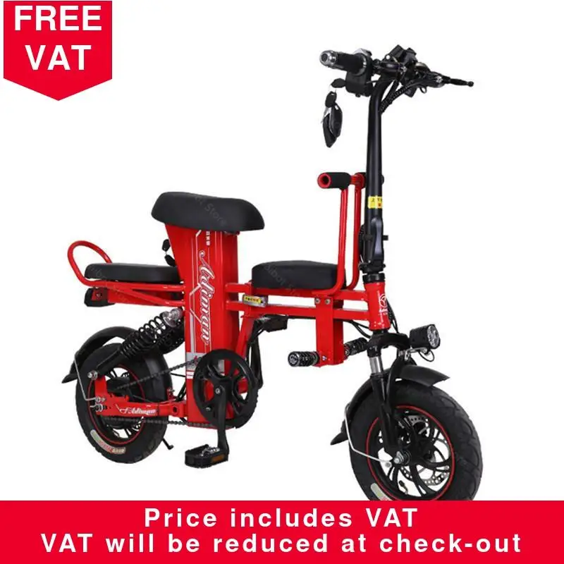 

12 Inch Electric Scooter Bicycle Electric Bicycles 350W 48V 25AH 100KM Folding Powerful Adults Electric Bike Hydraulic Absorber