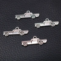 20pcs silver plated pickup truck pendants retro bracelet earrings metal accessories diy charms forjewelry crafts making a1901