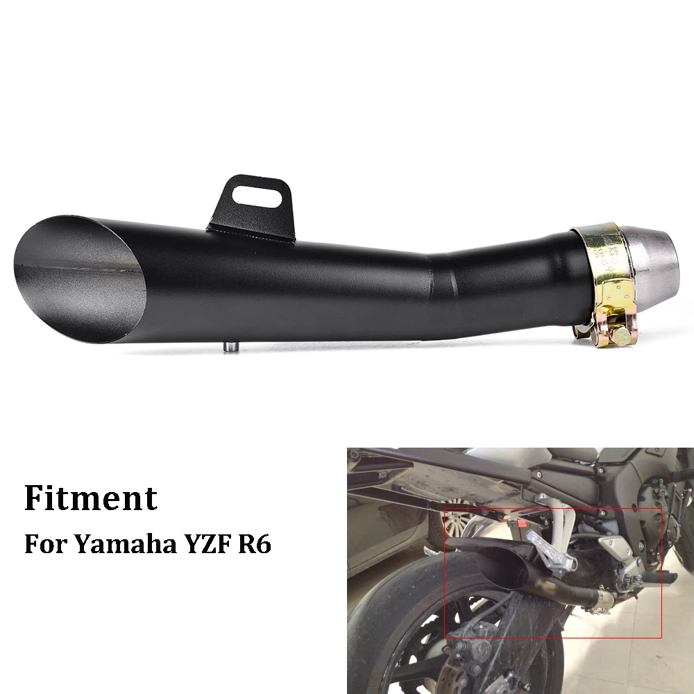 LJBKOALL 38~51MM Universal Motorcycle Muffler Exhaust Escape Stainless steel For Yamaha YZF R6 ER6N MT03 FZ1 | Автомобили и