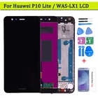 ЖК-дисплей и сенсорный экран для Huawei P10 Lite, дигитайзер в сборе с рамкой WAS-LX2J, WAS-LX2, WAS-LX1A, WAS-L03T