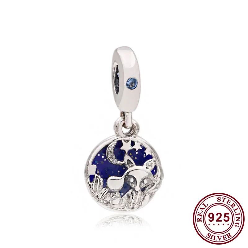 

925 Sterling Silver Charm Creative Fox And Rabbit Pendant Fit Pandora Women Bracelet & Necklace Diy Jewelry