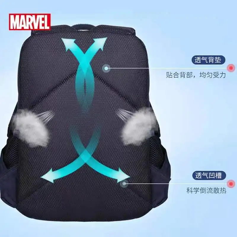 Disney School Bags For Boys Spider Man Captain America Primary Student Shoulder Orthopedic Backpack Grade 1-3 Mochilas Escolares