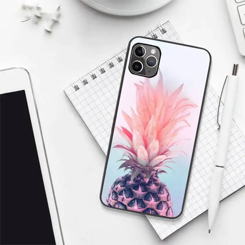 

Pineapple fruit color Phone Case Candy Color for iPhone 6 7 8 11 12 s mini pro X XS XR MAX Plus