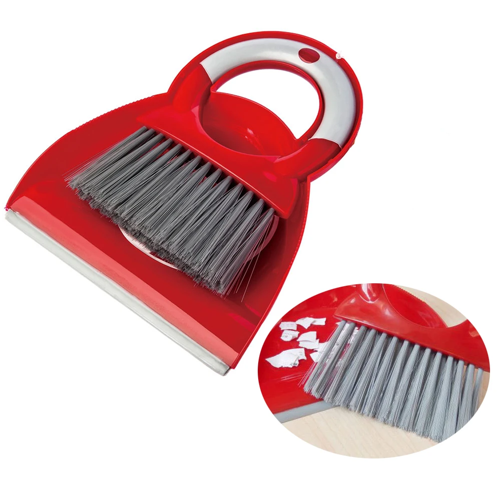 Мини ручная метла и совок набор кистей для пыли крошечная щетка уборки на столе