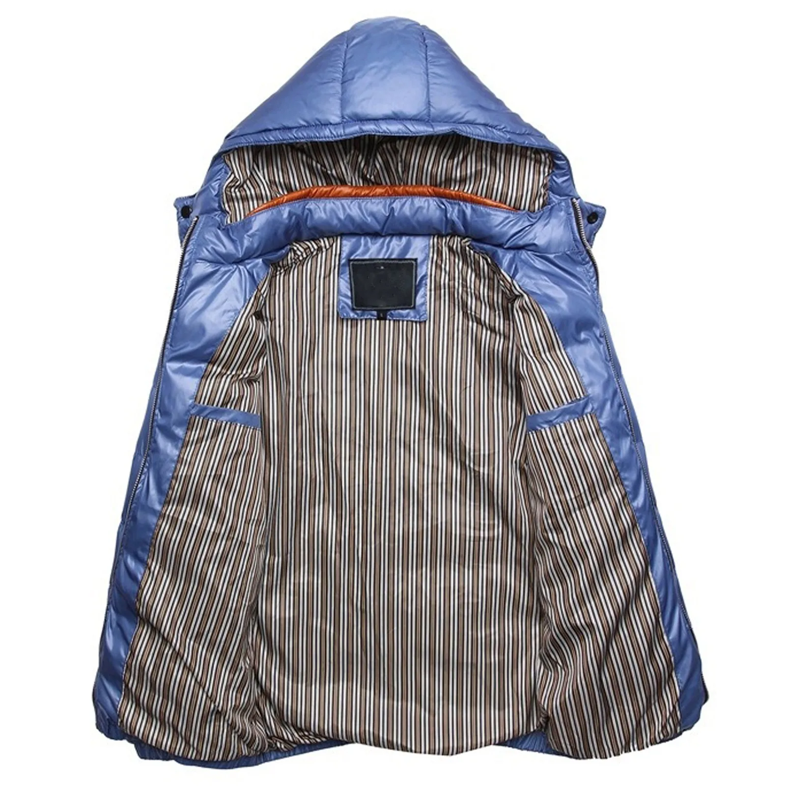 Men's Winter Parka Coat Hooded Hat Removable Cotton Jacket Casual Fashion Thickening Warm Padded Jacket Coat Outwear 2021