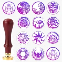 clouds wax seal stamps vintage lotus craft sealing stamp head for card envelopes wedding invitations gift packaging scrapbooking