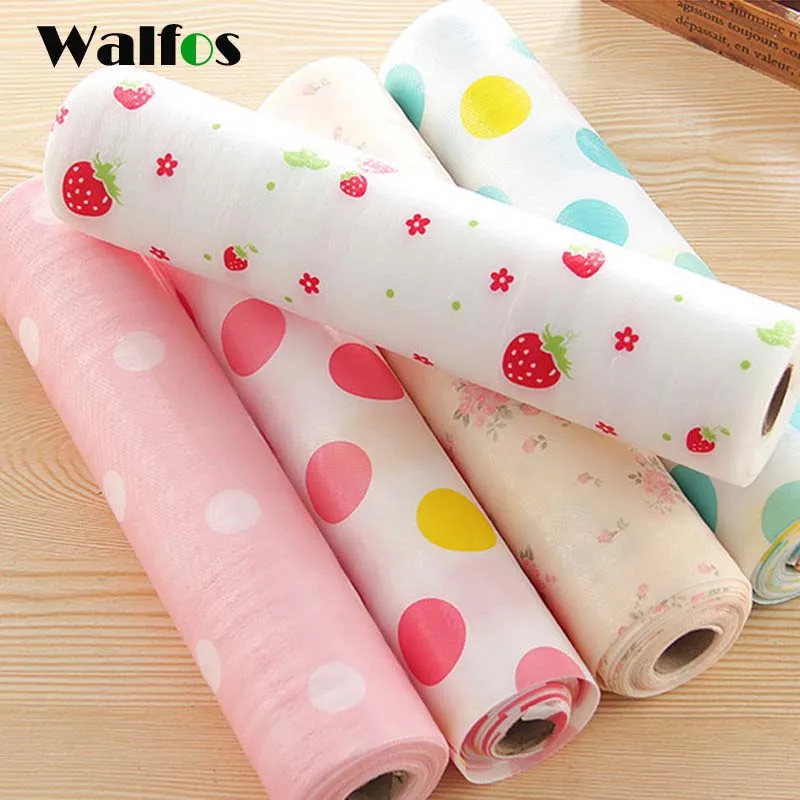 WALFOS 30*300cm Fashion Refrigerator Pad Antibacterial Antifouling Mildew Moistureproof Waterproof Fridge stick | Дом и сад
