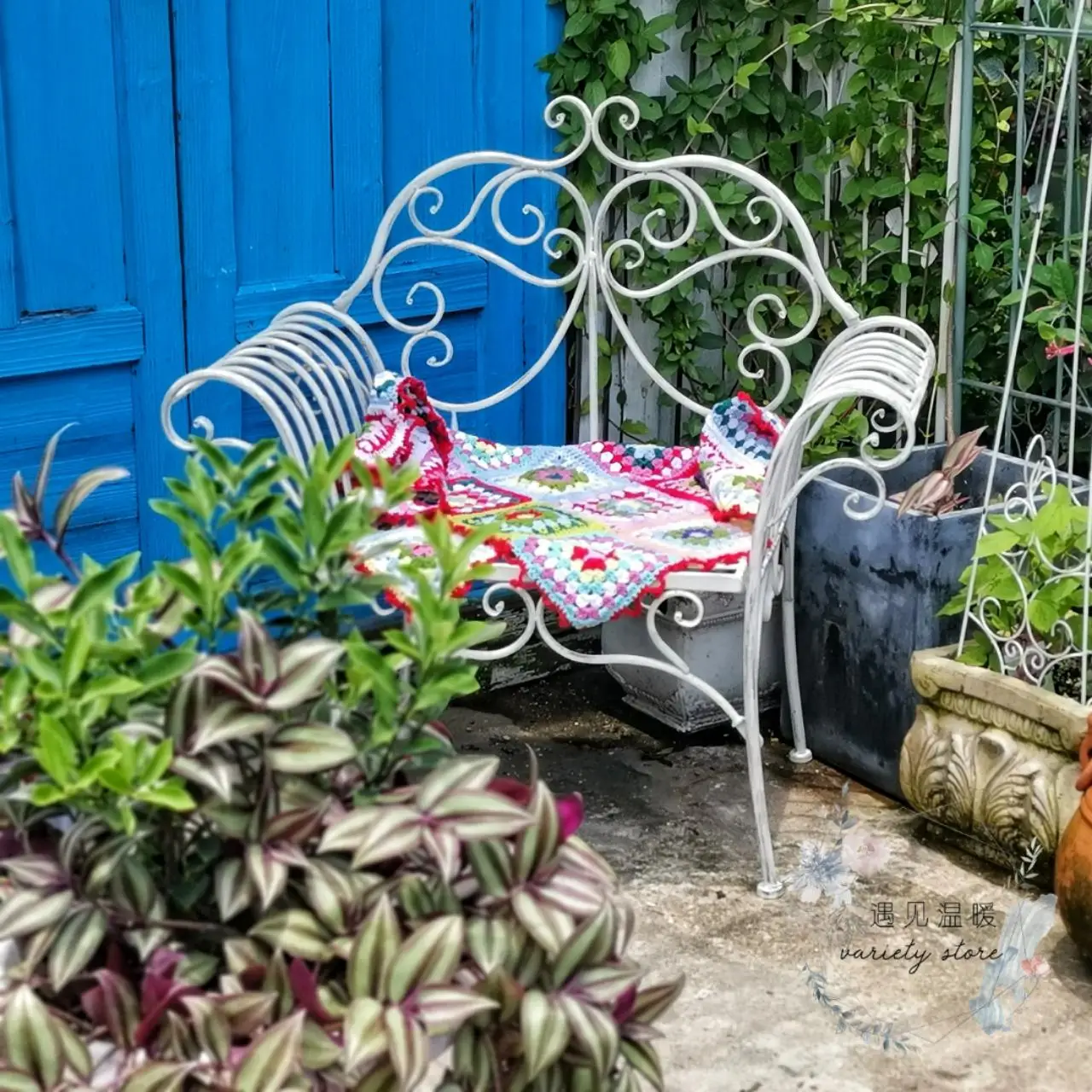 Стул принцессы из кованого железа во французском стиле садовое украшение для