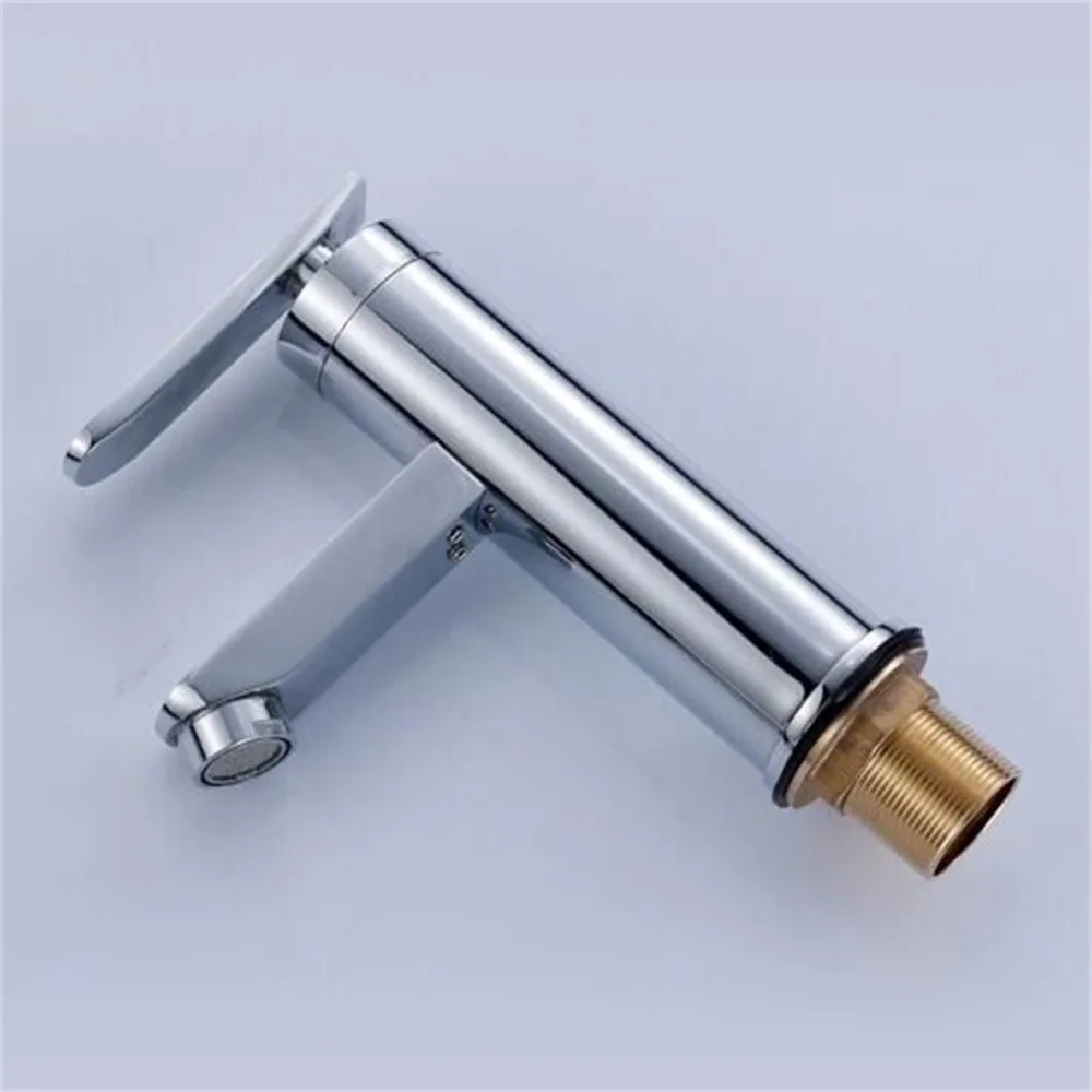 Водопад смеситель для ванной комнаты с одной ручкой раковины полированный кран