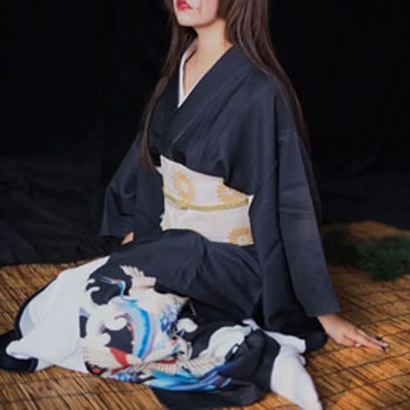 Женское/традиционное японское кимоно манманманского Диабло платье для