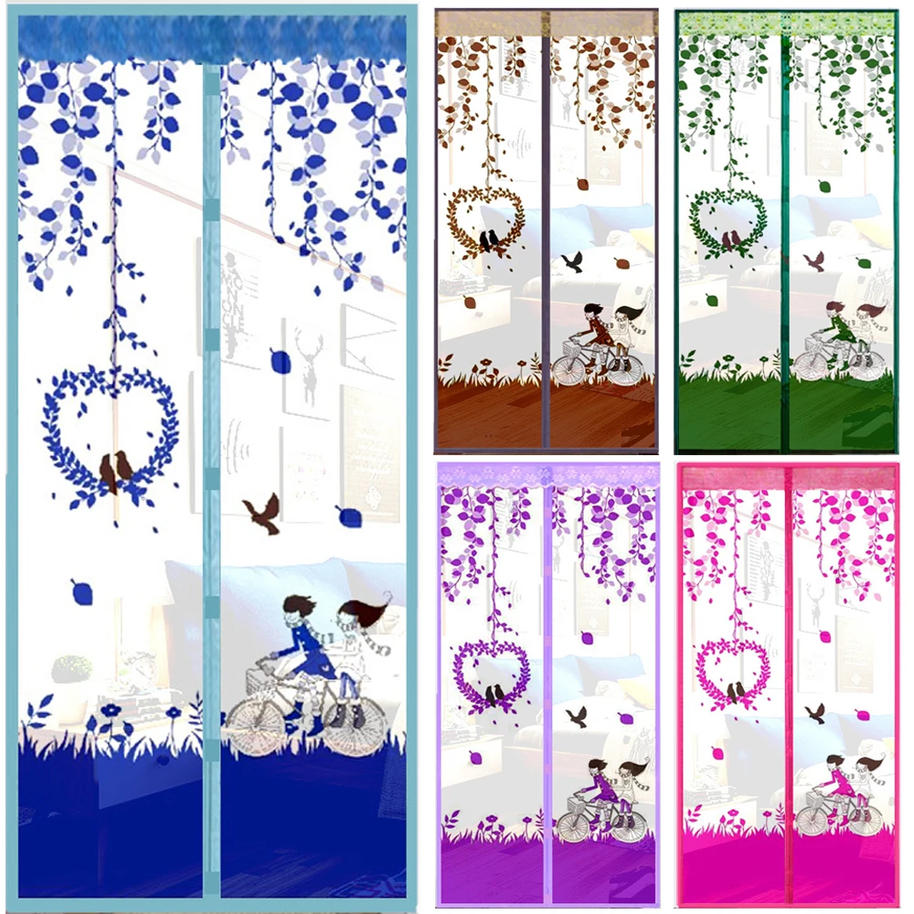

Anti Mosquito Insect Fly Bug Door Curtains Net Magnets Automatic Closing Fly Bug Net Screen Kitchen Door Mesh Curtains Summer