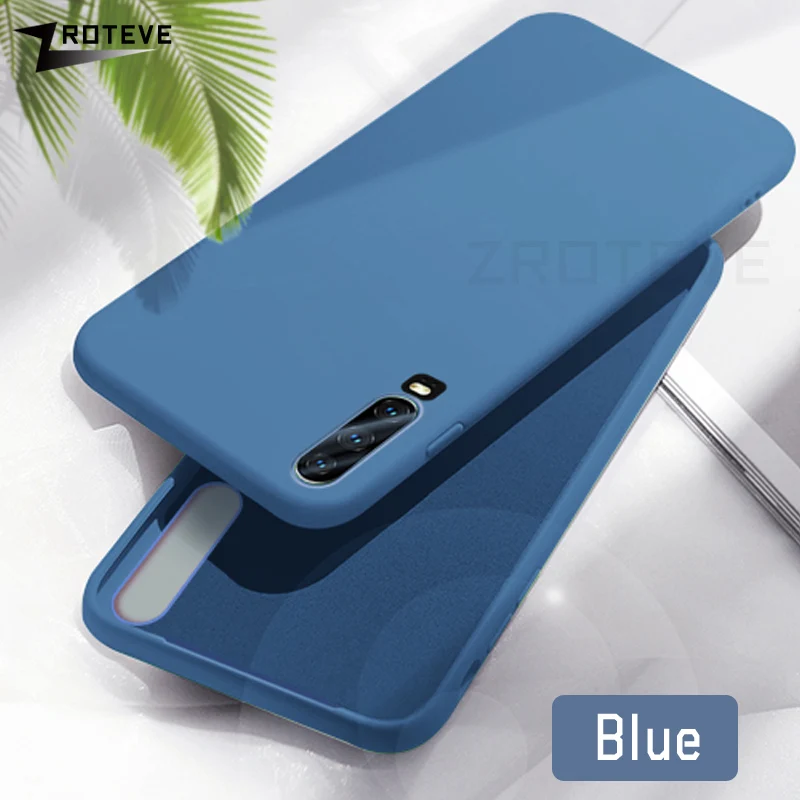 P30 Pro Чехол ZROTEVE жидкий силиконовый чехол для huawei P30 Lite Pro Чехол P 20 Plus гладкий Чехол для huawei P20 Lite P 20 Pro Чехол - Цвет: Синий