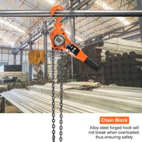 0 75t orange color chain block hoist ratchet hoist ratchet lever pulley lifting 3meters pulley hoist chain block