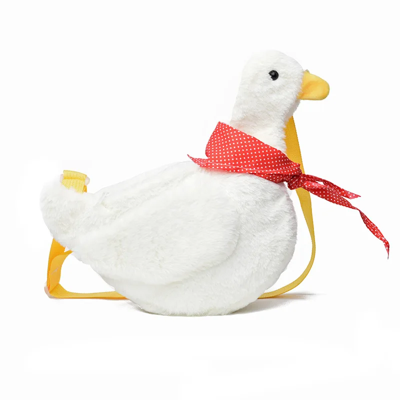 

ins duck plush bag female 2020 new Japanese all-match soft girl cute cute bag shoulder messenger bag goose bag