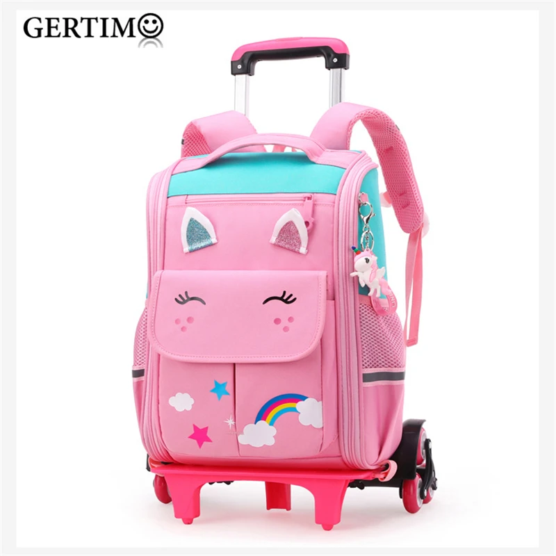 School Wheeled Backpack bag set for girls Trolley Bag with Wheels school Rolling Backpack Bags Kids Rolling Bacpack Trolley Bag