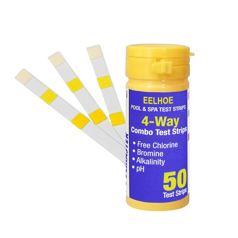 

50pcs/bottle 3-in-1 Swimming Pool Water Ph Alkalinity Hardness Test Strip Tools