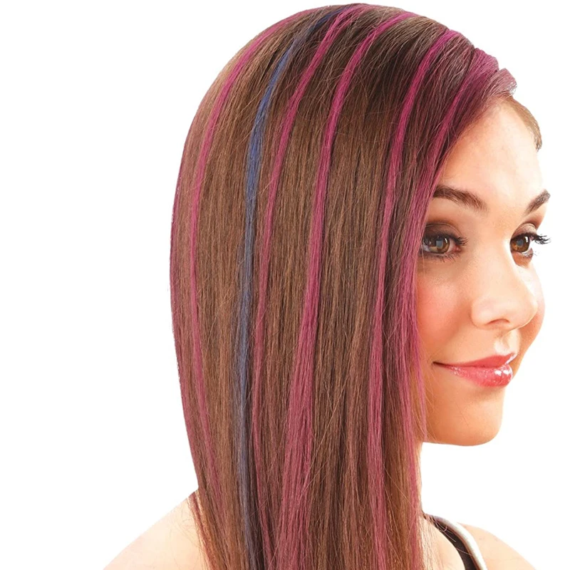 4 Цвета Краска для волос Нетоксичная Стираемая Временная Краска Пастельных Оттенков для Детей Подарки на День Рождения и Рождество.