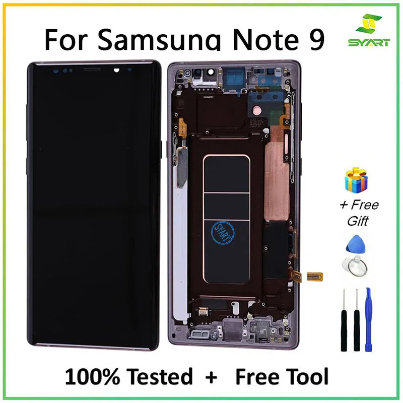 

NEW SUPER AMOLED LCD Screen For For Samsung Galaxy Note 9 LCD Display N960 N960F Touch Screen Digitizer+ LCD Display With Frame