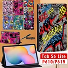 Чехол для планшета Samsung Galaxy Tab S6 Lite 10,4 дюйма 2020 SM-P610P615, складной чехол-подставка для планшета из искусственной кожи с креативным рисунком