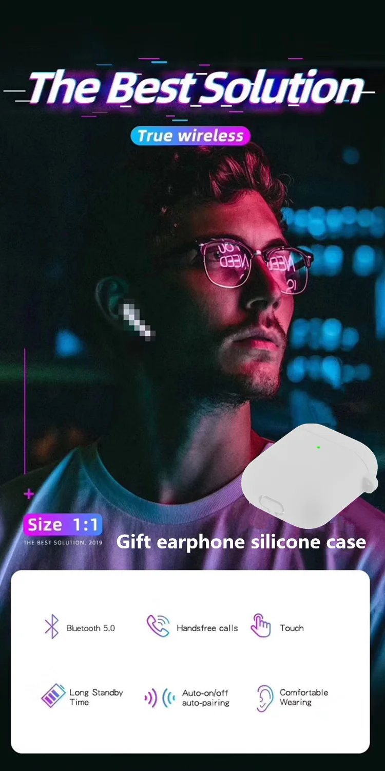 DOHKO ES Bluetooth гарнитура наушники беспроводная гарнитура для Iphone Android 11 8/PLUS xs Max PK i200 i100000 I9000 tws