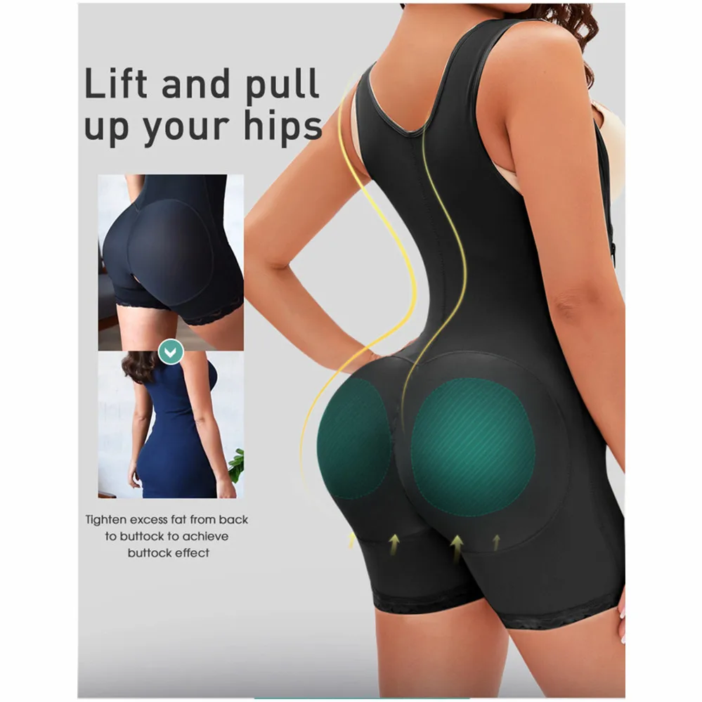 Боди для свекрови большого размера с боковой молнией и пряжкой|Боди| |