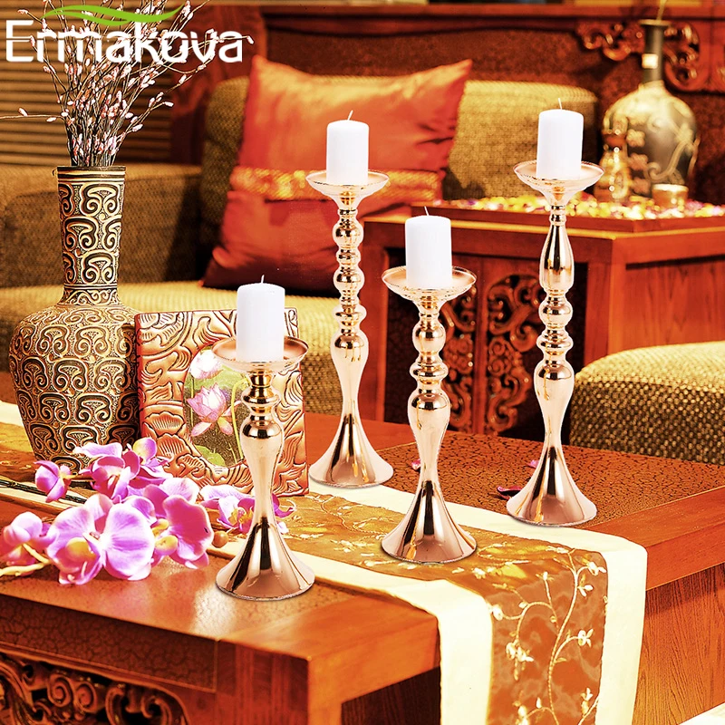 ermakova candle holders stand column candlestick event road lead flower vase rack table wedding centerpieces party dinner decor free global shipping