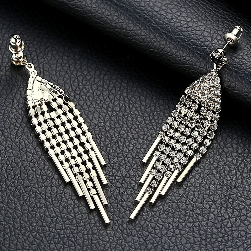 

CY Earrings women's personalized long Tassel Earrings and earrings, European and American fashion