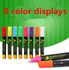 8 цветов подсветка флуоресцентного Жидкий Мел маркер неоновые ручки для Светодиодный Письменная доска Стекло граффити для офиса