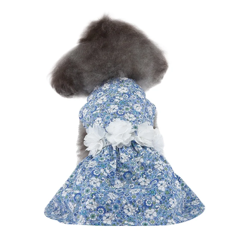 Платья для маленьких собак Летняя Одежда питомцев пляжное платье юбка принцессы