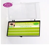 5 trayslot 2d curl cd eyelashes natural false v shape eyelashes eye lash handmade lash make up eyalshes extension