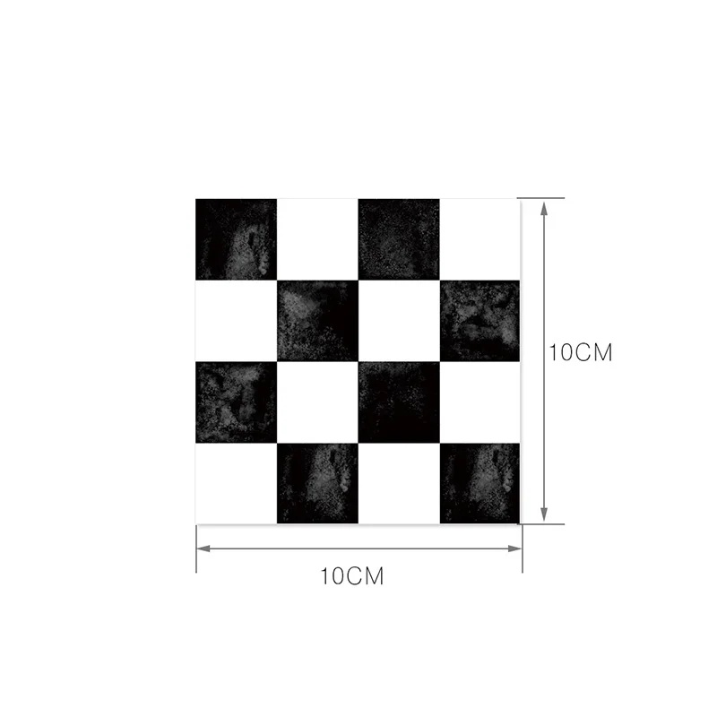 

10pcs Mosaic Wall Self adhesive Wall Sticker DIY For Kitchen Cupboard Wallpaper Waterproof Wallpaper Wall Decoration 10x10cm