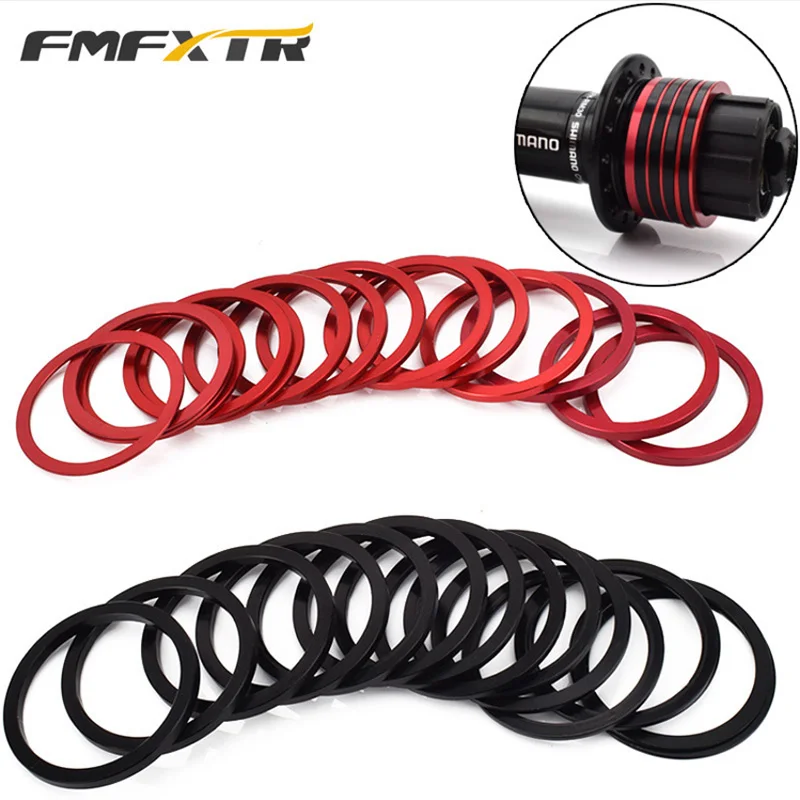 

Bike Freewheel Hub Spacers Bottom Bracket Washers Durable Aluminium Alloy Lightweight Bicycle Axle Accessories