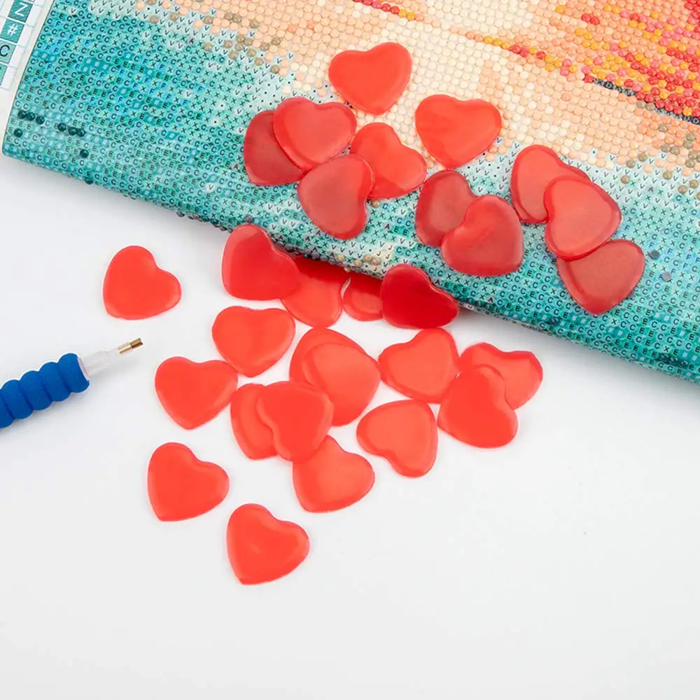 5/10/15/20Pcs Diamond Painting Heart-Shaped Wax Storage Case Craft Nail Art Tools Glue Clay for Embroidery Accessories | Дом и сад