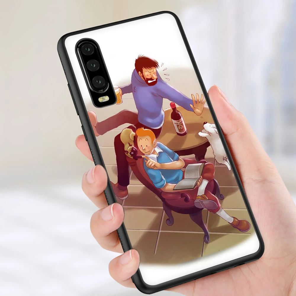 The Adventures of Tintin New Fun Soft Silicone phone case for Huawei P8 P9 P10 P20 P30 Lite Mini Pro P Smart Z Plus