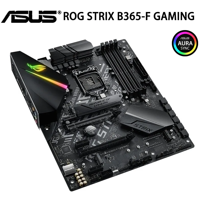Verkaufen LGA 1151 Asus ROG STRIX B365-F GAMING Motherboard 64GB DDR4 PCI-E 3,0 M.2 Intel B365 Mainboard Desktop B365 Placa-Mãe Verwendet