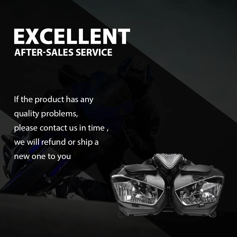 KEMiMOTO головной светильник для YAMAHA YZF R25 R3 YZF-R3 YZF-25 аксессуары для мотоциклов светильник ing головной светильник в сборе лампы