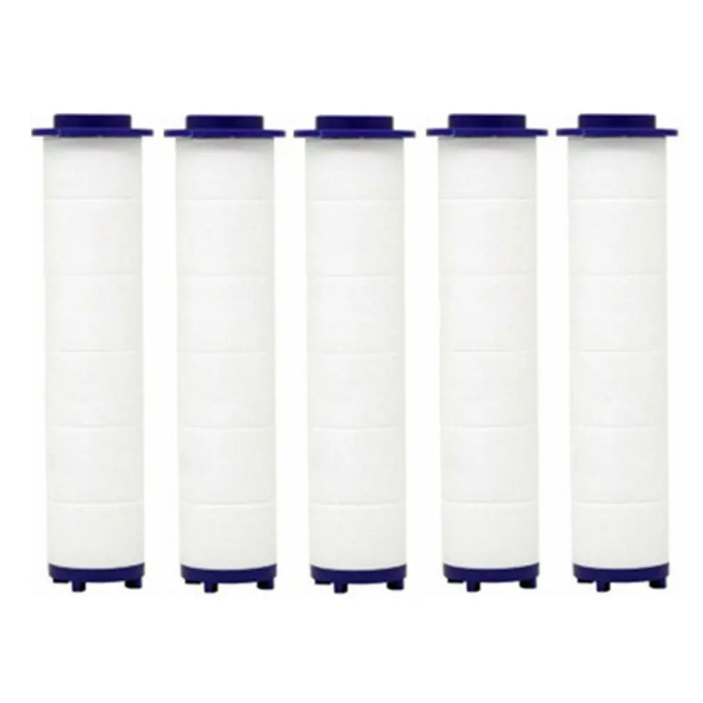 

5pcs PP Cotton Filter Element For Shower Shower Filter Bathroom Shower Filter Core Liquid Purification Liquid Purifier Filter