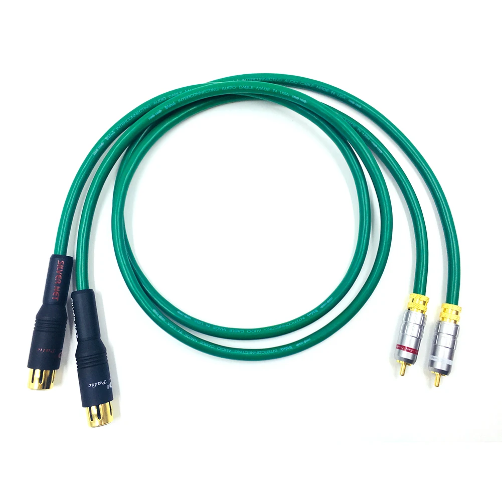 Hi Fi 2328 аудио кабель двойной RCA штекер на два XLR гнездо для усилителя CD DVD DIY плеер